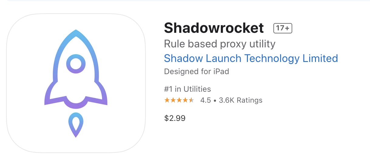 安装 Shadowrocket
